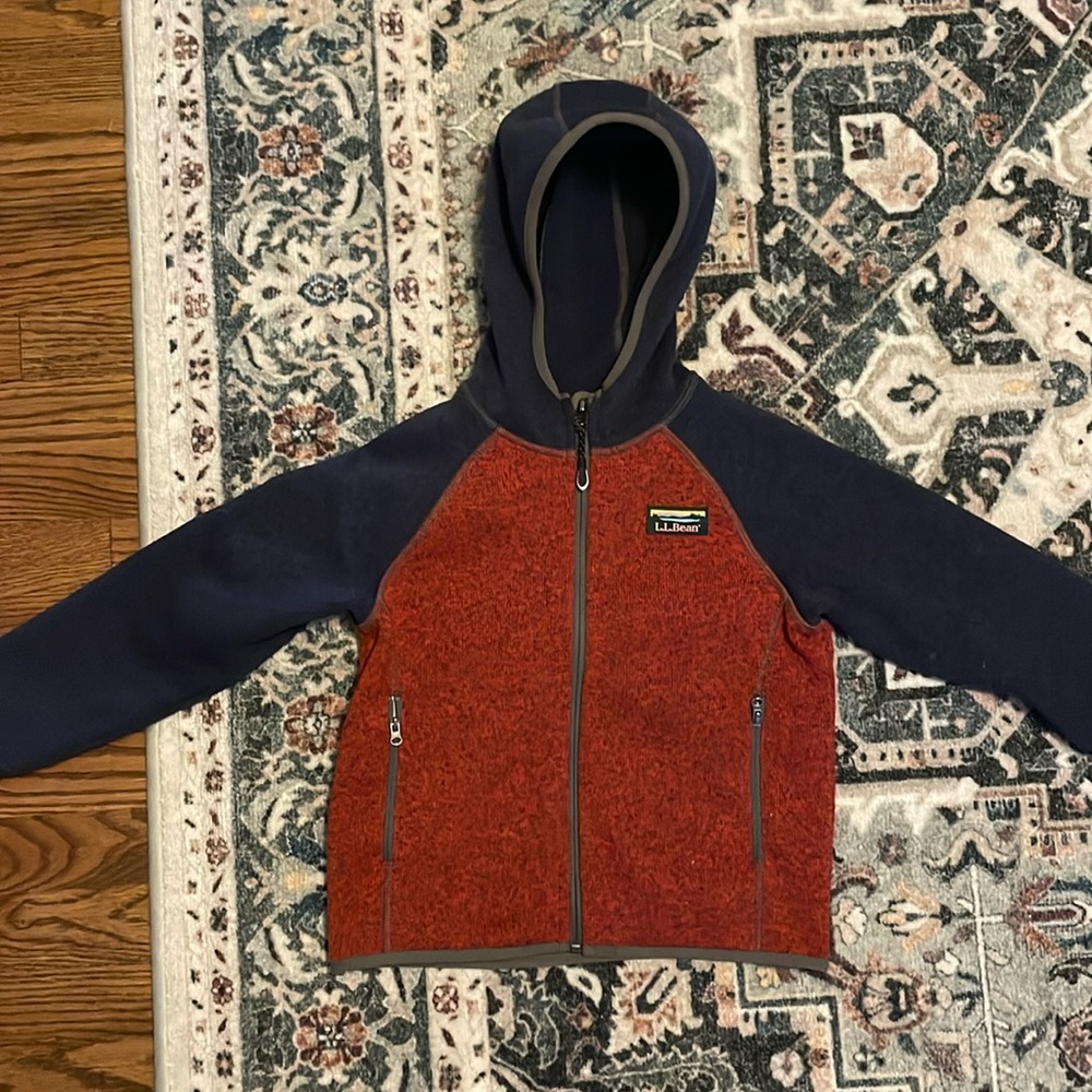 Llbean sweater fleece M(5-6)